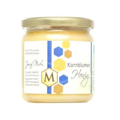 Abbildung von Josef Muhr Bio Kornblumenhonig, Honig direkt vom Imker, 500 g Glas