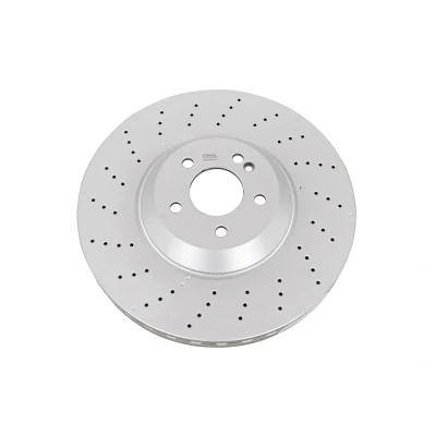 Abbildung von VAICO V30 80065 Bremsscheibe Vorderachse 370 36 5 gelocht/innenbel. MERCEDES BENZ: S Klasse Limousine, Coupe