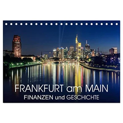 Abbildung von Frankfurt am Main Finanzen und Geschichte (Tischkalender 2025 DIN A5 quer), CALVENDO Monatskalender