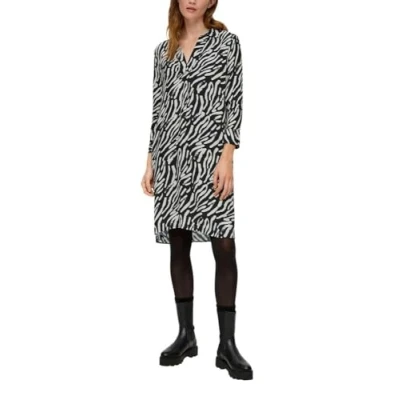 Abbildung von s.Oliver Midi Kleid mit Allover Print