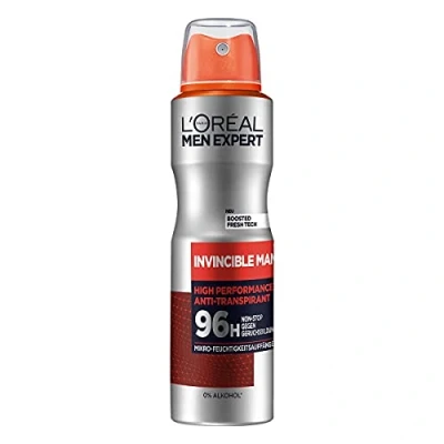 Abbildung von L&#039;Oréal Men Expert Deo für Männer, Effektives Deospray gegen Geruchsbildung bis zu 96 Stunden Frische, Invincible Man, 1 x 150 ml