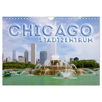 Abbildung von CHICAGO Stadtzentrum (Wandkalender 2025 DIN A4 quer), CALVENDO Monatskalender
