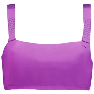 Abbildung von Puma SWIM Women Bandeau TOP Bikinitop, Damen, Größe: Medium, Purple