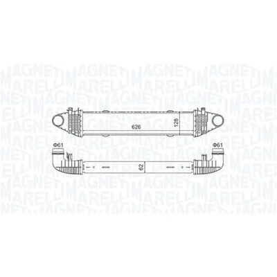 Abbildung von MAGNETI MARELLI 351319204520 Ladeluftkühler MERCEDES BENZ: C Klasse T modell, Limousine, E Limousine