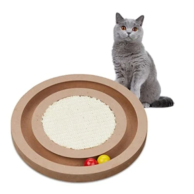 Abbildung von relaxdays Kratzbrett Katzen mit Sisal Teppich