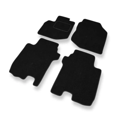 Abbildung von Mossa Fußmatten Auto kompatibel mit Honda Jazz III (2008 2015) schwarz Automatten Autoteppiche 1