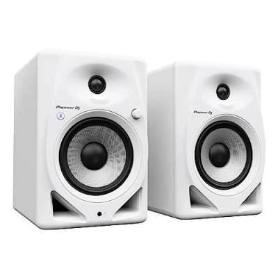 Abbildung von Pioneer DJ DM 50D BT W 12,7 cm (5 Zoll) Desktop Monitor Lautsprecher mit Bluetooth, Weiß