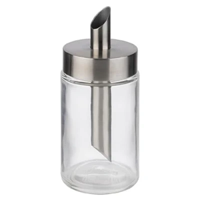 Abbildung von APS 40509 Zuckerdosierer, Ø 6 cm, Höhe 14,5 Glas, Schraubdeckel aus Edelstahl
