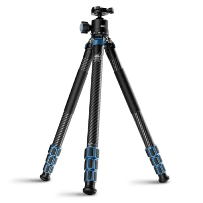 Abbildung von SIRUI AM 324 Kamerastativ mit 40 großem Kugelkopf, 153,4cm professionelles Hochleistungs Cabon Faser Reisestativ Set 4 teiligen Beinen, max. Rohrdurchmesser 32 mm, belastbar bis 19 kg
