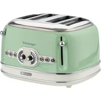 Abbildung von Ariete Toaster &quot;Vintage&quot;, 4 kurze Schlitze, für Scheiben, 1630 W, grün