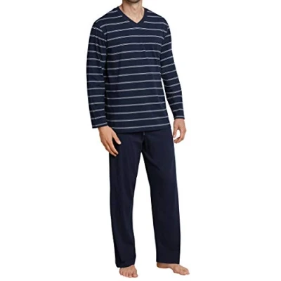 Abbildung von Schiesser SET Pyjama, Herren, Größe: 58, Dunkelblau