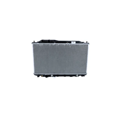 Abbildung von NRF 58379 Kühler, Motorkühlung Aluminium 678 372 20 mit Anbauteilen Kühlrippen gelötet HONDA: CIVIC 8 Stufenheck