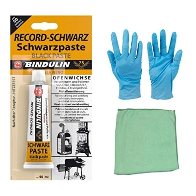 Abbildung von Kochplatten Elektroplatten Reiniger Ofenschwärze inkl. Microfasertuch zum Auftragen von E Com24 (90 ml)