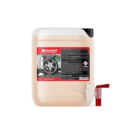 Abbildung von Brestol Felgenreiniger alkalisch 5 Liter Konzentrat für Alufelgen Stahlfelgen Autofelgen LKW Felgen Reiniger Bremsstaubentferner Gummiabrieb Entferner Felgenglanz