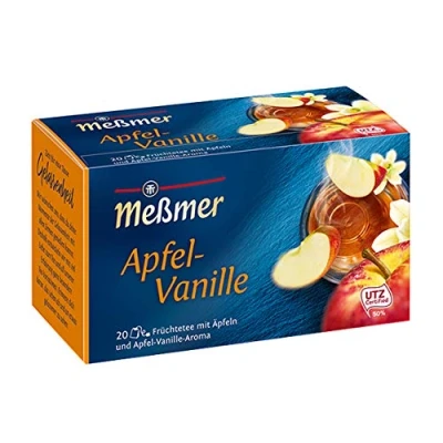 Abbildung von Meßmer Apfel Vanille 20 Teebeutel Vegan Glutenfrei Laktosefrei