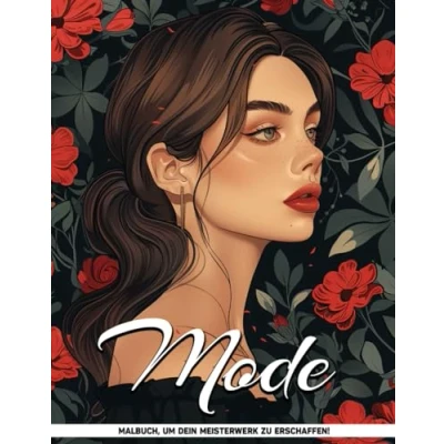 Abbildung von Mode Malbuch Für Erwachsene: Erwachsene Malvorlagen Frauen Zur Entspannung, Frieden Und Stressabbau, Geschenke