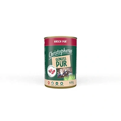 Abbildung von Christopherus PUR, Hirsch, Vollnahrung für Hunde, Nassfutter, 6 x 400 g