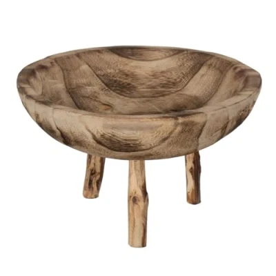 Abbildung von BigBuy Home Tischmitte, Beige, Holz, 27 x 16 cm