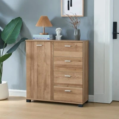 Abbildung von en.casa Sideboard, »Döbritz« 84x80x28cm Eiche