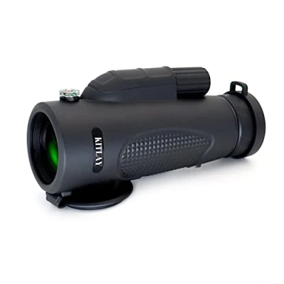 Abbildung von Monokular Teleskop 10x42 HD Fernglas Erwachsene mit Smartphone Halter &amp; Metall Stativ Kompass BAK4 Prisma Wasserdicht Handy Monokulare Fernrohr für Vogelbeobachtung Camping Wandern