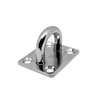 Abbildung von PRIOstahl Augplatten Zurröse Deckenöse Decksplatte Platte Mastplatte 40 x 50 mm 1 Stück Wandöse Schwerlast Ankerplatte Öse Sonnensegel Boxsack Seilzug aus Edelstahl V2A
