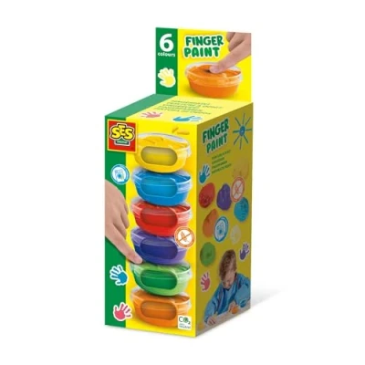 Abbildung von SES Fingermalerei 6col 6x45ml 00398 03982