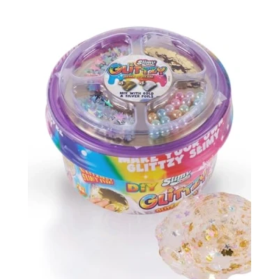 Abbildung von Slimy® Knete GLITTZY DIY 200g (1 tlg), Original Spielmasse mit Mix Ins zum Selbermischen für Kinder