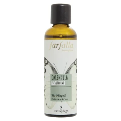Abbildung von farfalla Calendula Bio Pflegeöl 15ml Beruhigendes Hautöl für trockene Haut Zur Hautpflege &amp; Babyhautpflege 100% zertifizierte Naturkosmetik