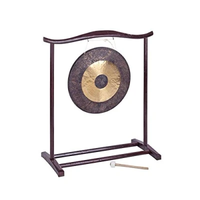 Abbildung von Betzold Musik Chinesischer Gong 50 cm groß mit Holzstativ und Schlägel