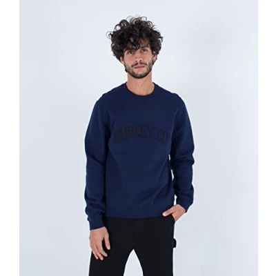Abbildung von Hurley Applique Sweatshirt, Herren, Größe: Small, Obsidian