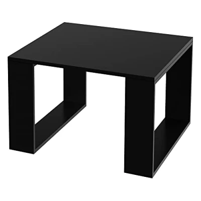 Abbildung von ML DESIGN Couchtisch Wohnzimmertisch im modernen Stil, Kaffeetisch für Wohnzimmer oder Büro, Quadratischer Beistelltisch Sofatisch Kufenbeine Tisch 65x40cm