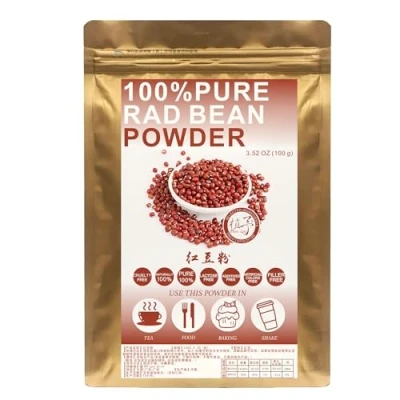 Abbildung von Plant Gift 100% Pure Red Bean Powder 红豆粉 Natürliches rotes Bohnenmehl, Großes Aroma für Getränke, Smoothie, Joghurt, Backen, Kekse, Kuchen und Nicht GVO Pulver 100G/3.25oz