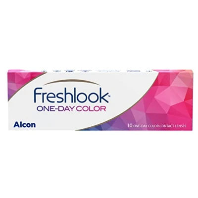 Abbildung von FreshLook One Day Blue farbige Tageslinsen weich 10 Stück BC 8.6 mm DIA 13.8 01.50 Dioptrien