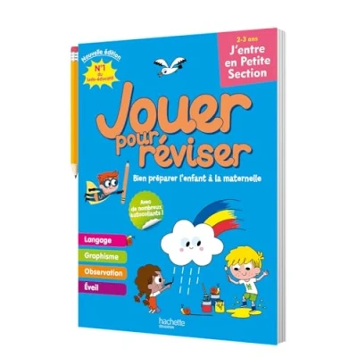 Abbildung von Jouer pour réviser J&#039;entre en petite Section 2 3 ans Cahier de vacances 2024: section. Avec un crayon