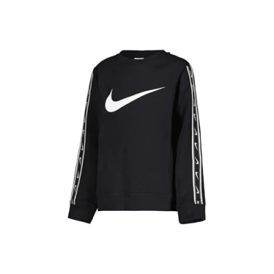 Abbildung von Nike Sportswear Repeat CREW Unisex Sweatshirt für Kinder, Größe: 147/158, Black/white