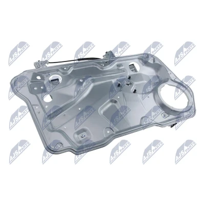 Abbildung von Nty Fensterheber vorne links elektrisch mit Anschraubplatte, Rückenplatte ohne Elektromotor Komfortfunktion EPS VW 003