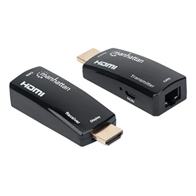 Abbildung von Manhattan 207539 HDMI Over Ethernet 1080p Kompakt Schwarz