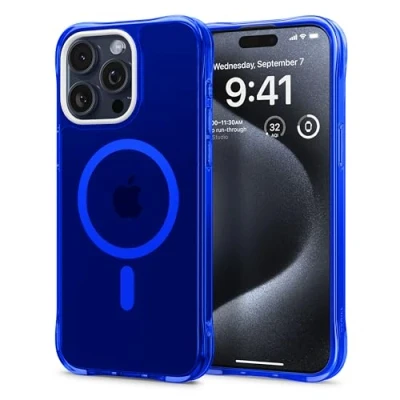 Abbildung von CYRILL von Spigen Ultrasheer Mag Hülle Kompatibel mit iPhone 15 Pro Max (2023) Denim