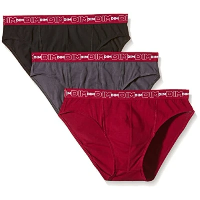 Abbildung von Dim Slip Baumwolle Stretch Atmungsaktiv Herren x3, Bleigrau/Chilerot/Schwarz, L