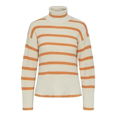Abbildung von Pieces Pcjune ROLL NECK Strickpullover, Damen, Größe: Large, Birch