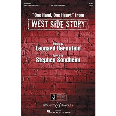 Abbildung von West Side Story: One Hand, Heart. Kinder oder Frauenchor (SSA) und Klavier. Chorpartitur.