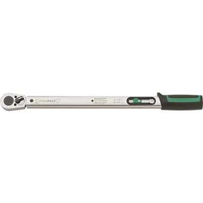 Abbildung von STAHLWILLE 721 Quick, Klick Drehmomentschlüssel, Ft lb, Nm, Mechanisch, 40 200 Stahl, Schwarz, Grün