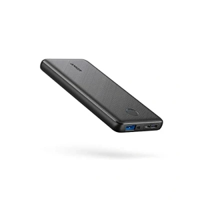 Abbildung von Anker Powerbank 10000mAh, PowerCore Slim 10000, extrem dünner externer Akku, High Speed PowerIQ und VoltageBoost Ladetechnologien, Power Bank für iPhone, Samsung Galaxy mehr