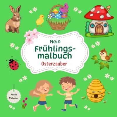 Abbildung von Mein Frühlingsmalbuch Osterzauber: Frühlingszauber und Ostermalbuch auf 50 Seiten für Kinder ab 3 Jahren / Ausmalspaß Förderung der Feinmotorik Fantasie