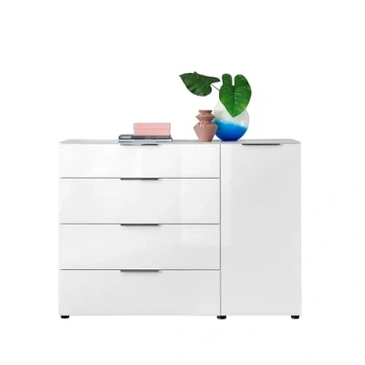 Abbildung von HBZ Sideboard &quot;Santorin&quot;, (1 St.), in weiß oder Anthrazit, Schrank mit Glasfront und Softclose
