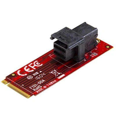 Abbildung von StarTech.com U.2 (SFF 8643) auf M.2 PCI Express 3.0 x4 Adapterkarte für 2,5&quot; NVMe SSD M2 PCIe Adapter Laufwerksadapter