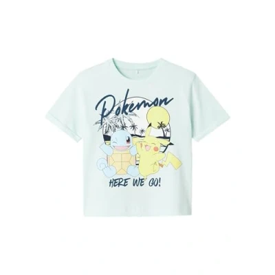 Abbildung von Name it Nmmmagil Pokemon Unisex Tshirt print für Kinder, Größe: 116, Honeydew