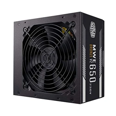 Abbildung von Cooler Master MWE 650 White 230V V2 Netzteil 80 PLUS EU zertifiziert, leiser 120 HDB Lüfter, DC + LLC Technologie mit +12V Single Rail
