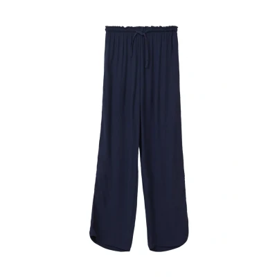 Abbildung von s.Oliver Wide Leg Hose aus Crinkled Viskose Navy 152