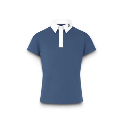 Abbildung von Wettkampfshirt Osaka Turniershirt Junge Kurzarm Marine Größe 130